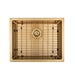 Brushed Gold 550 x 450 x 230mm Kitchen & Laundry Sink - Acqua Bathrooms