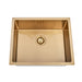 Brushed Gold 550 x 450 x 230mm Kitchen & Laundry Sink - Acqua Bathrooms
