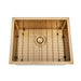 Brushed Gold 550 x 450 x 230mm Kitchen & Laundry Sink - Acqua Bathrooms