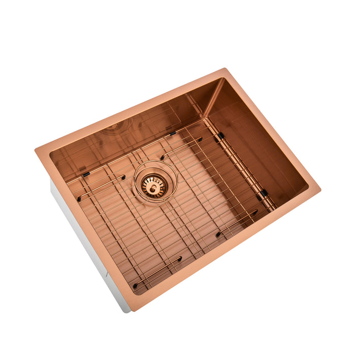 Brushed Copper 600 x 450 x 230mm Kitchen & Laundry Sink