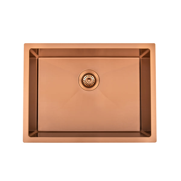 Brushed Copper 600 x 450 x 230mm Kitchen & Laundry Sink