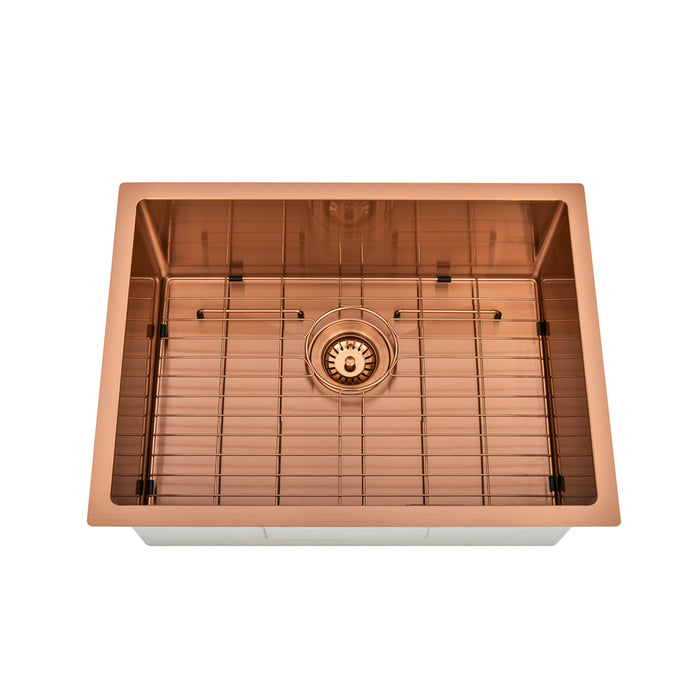 Brushed Copper 600 x 450 x 230mm Kitchen & Laundry Sink