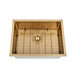 Brushed Gold 600 x 450 x 230mm Kitchen & Laundry Sink - Acqua Bathrooms