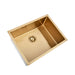 Brushed Gold 600 x 450 x 230mm Kitchen & Laundry Sink - Acqua Bathrooms