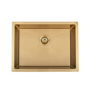 Brushed Gold 600 x 450 x 230mm Kitchen & Laundry Sink - Acqua Bathrooms