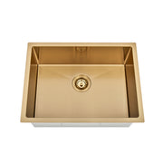 Brushed Gold 600 x 450 x 230mm Kitchen & Laundry Sink - Acqua Bathrooms