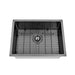 Brushed Gun Metal 600 x 450 x 230mm Kitchen & Laundry Sink - Acqua Bathrooms