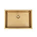 Brushed Gold 650 x 450 x 230mm Kitchen & Laundry Sink - Acqua Bathrooms