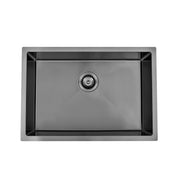 Brushed Gun Metal 650 x 450 x 230mm Kitchen & Laundry Sink - Acqua Bathrooms
