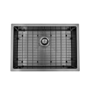 Brushed Gun Metal 650 x 450 x 230mm Kitchen & Laundry Sink - Acqua Bathrooms