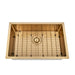 Brushed Gold 700 x 450 x 230mm Kitchen & Laundry Sink - Acqua Bathrooms