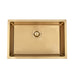Brushed Gold 700 x 450 x 230mm Kitchen & Laundry Sink - Acqua Bathrooms