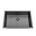 Brushed Gun Metal 700 x 450 x 230mm Kitchen & Laundry Sink - Acqua Bathrooms