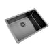 Brushed Gun Metal 700 x 450 x 230mm Kitchen & Laundry Sink - Acqua Bathrooms