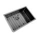 Brushed Gun Metal 700 x 450 x 230mm Kitchen & Laundry Sink - Acqua Bathrooms