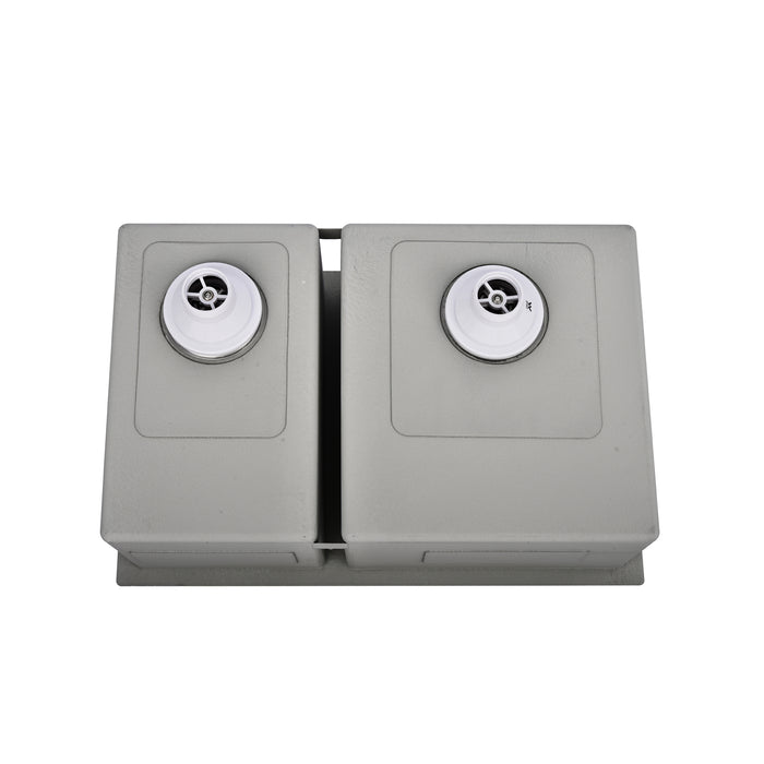 700 x 450 x 230mm 1 & 3/4 Double Bowl Kitchen Sink - Acqua Bathrooms