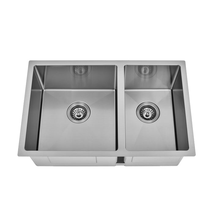 700 x 450 x 230mm 1 & 3/4 Double Bowl Kitchen Sink - Acqua Bathrooms