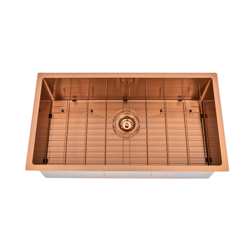 Brushed Copper 750 x 450 x 230mm Kitchen & Laundry Sink