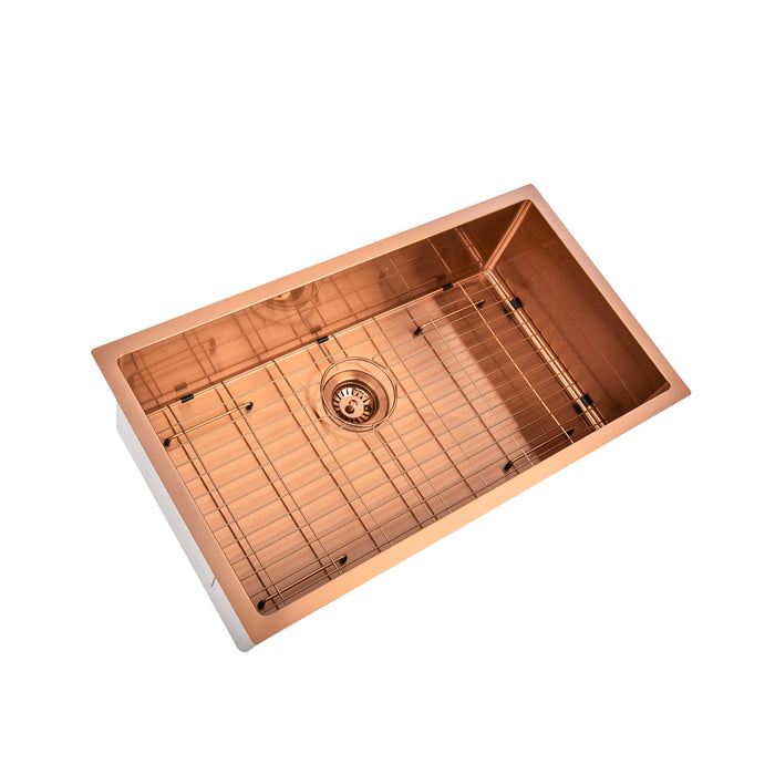 Brushed Copper 750 x 450 x 230mm Kitchen & Laundry Sink