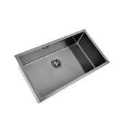 Brushed Gun Metal 750 x 450 x 230mm Kitchen & Laundry Sink - Acqua Bathrooms