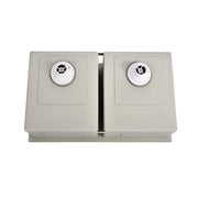 Brushed Gold 750 x 450 x 230mm Double Bowl Kitchen Sink - Acqua Bathrooms