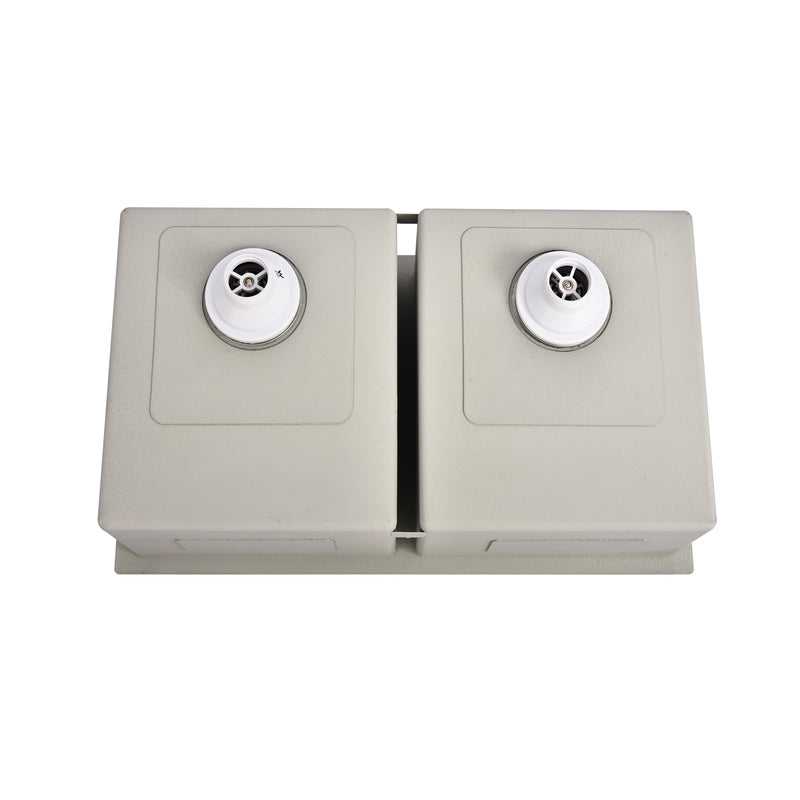 Brushed Gold 750 x 450 x 230mm Double Bowl Kitchen Sink - Acqua Bathrooms