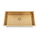 Brushed Gold 800 x 450 x 230mm Kitchen & Laundry Sink - Acqua Bathrooms