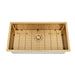 Brushed Gold 800 x 450 x 230mm Kitchen & Laundry Sink - Acqua Bathrooms