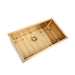 Brushed Gold 800 x 450 x 230mm Kitchen & Laundry Sink - Acqua Bathrooms