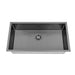 Brushed Gun Metal 800 x 450 x 230mm Kitchen & Laundry Sink - Acqua Bathrooms