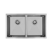 800 x 450 x 230mm Double Bowl Kitchen Sink - Acqua Bathrooms