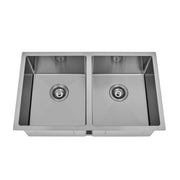 800 x 450 x 230mm Double Bowl Kitchen Sink - Acqua Bathrooms
