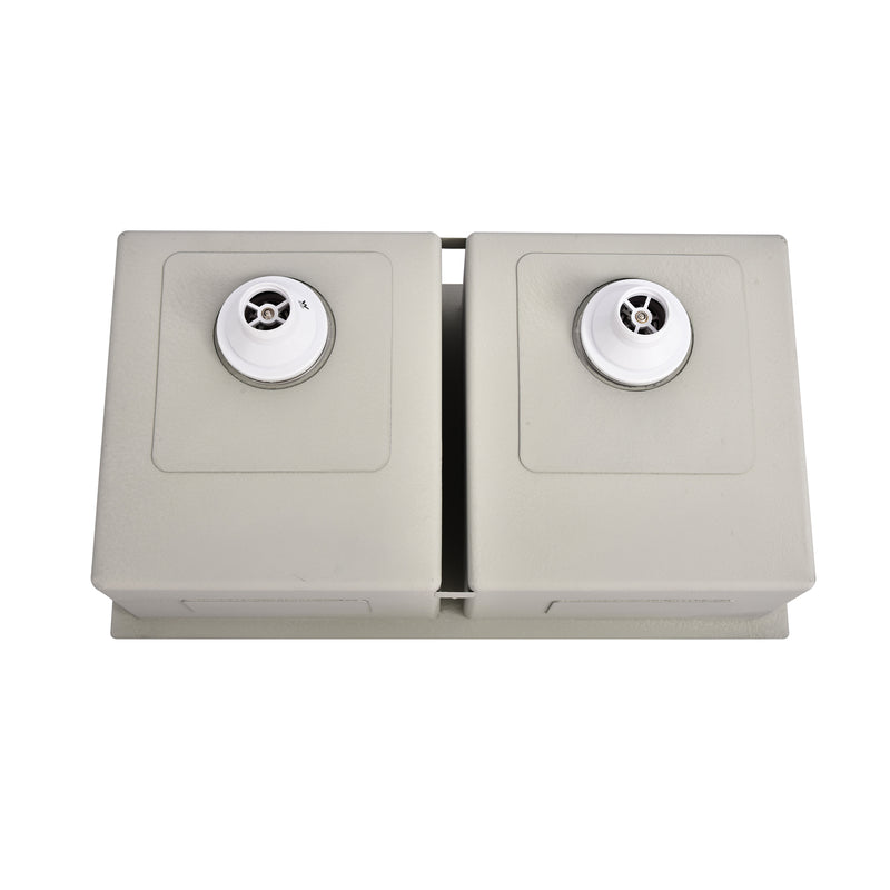 Brushed Gold 800 x 450 x 230mm Double Bowl Kitchen Sink - Acqua Bathrooms
