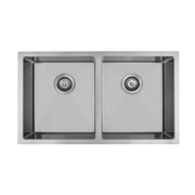 850 x 450 x 230mm Double Bowl Kitchen Sink - Acqua Bathrooms
