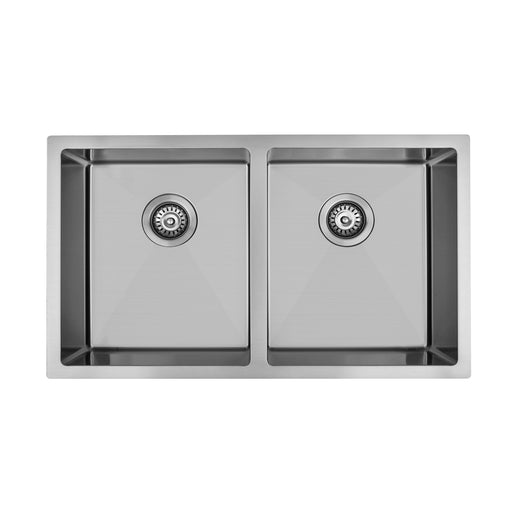 850 x 450 x 230mm Double Bowl Kitchen Sink - Acqua Bathrooms