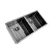 Brushed Gun Metal 900 x 450 x 230mm Double Bowl Kitchen Sink - Acqua Bathrooms