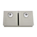 Brushed Gun Metal 900 x 450 x 230mm Double Bowl Kitchen Sink - Acqua Bathrooms