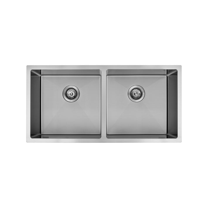 900 x 450 x 230mm Double Bowl Kitchen Sink - Acqua Bathrooms
