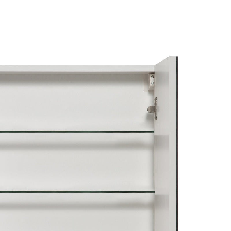 Avia 600mm Gloss White Shaving Cabinet By Indulge® - Acqua Bathrooms