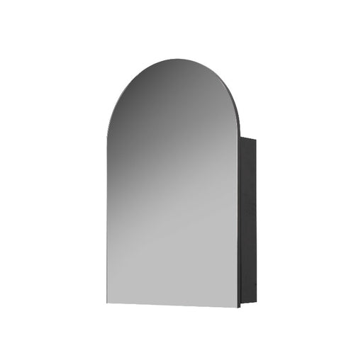 Arched Matte Black Square Shaving Cabinet By Indulge® - Acqua Bathrooms