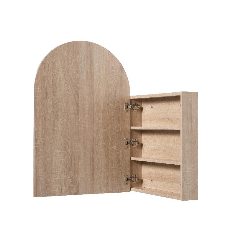 Arched White Oak Shaving Cabinet By Indulge® - Acqua Bathrooms