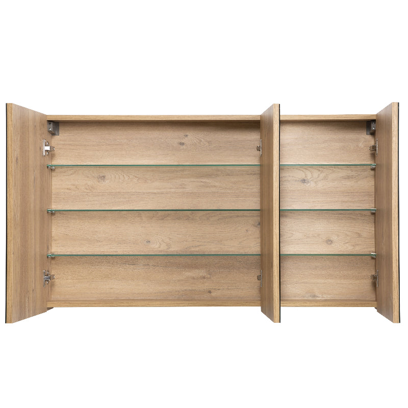Avia 1200mm Natural Oak Shaving Cabinet By Indulge® - Acqua Bathrooms