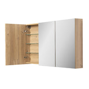 Avia 1200mm Natural Oak Shaving Cabinet By Indulge® - Acqua Bathrooms