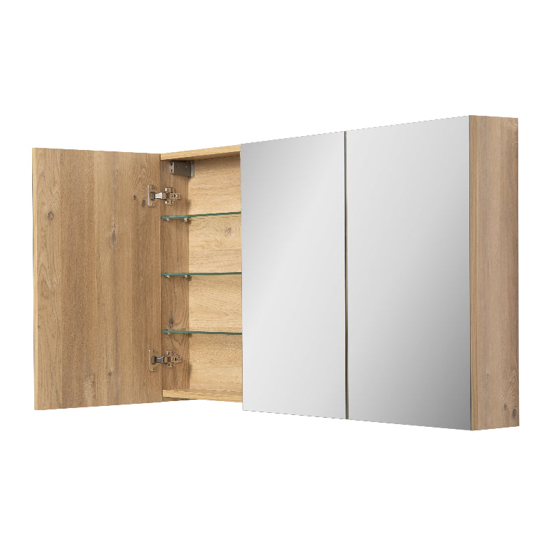 Avia 1200mm Natural Oak Shaving Cabinet By Indulge® - Acqua Bathrooms