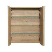 Avia 600mm Natural Oak Shaving Cabinet By Indulge® - Acqua Bathrooms