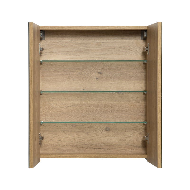 Avia 600mm Natural Oak Shaving Cabinet By Indulge® - Acqua Bathrooms