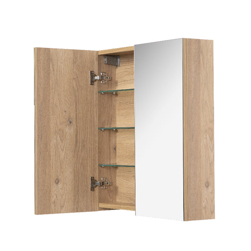 Avia 600mm Natural Oak Shaving Cabinet By Indulge® - Acqua Bathrooms