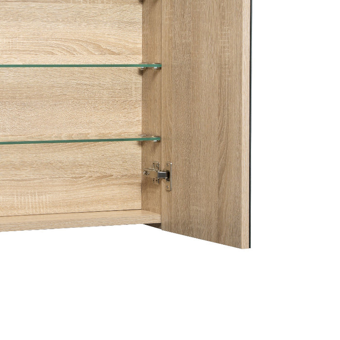 Avia 750mm Natural Oak Shaving Cabinet By Indulge® - Acqua Bathrooms