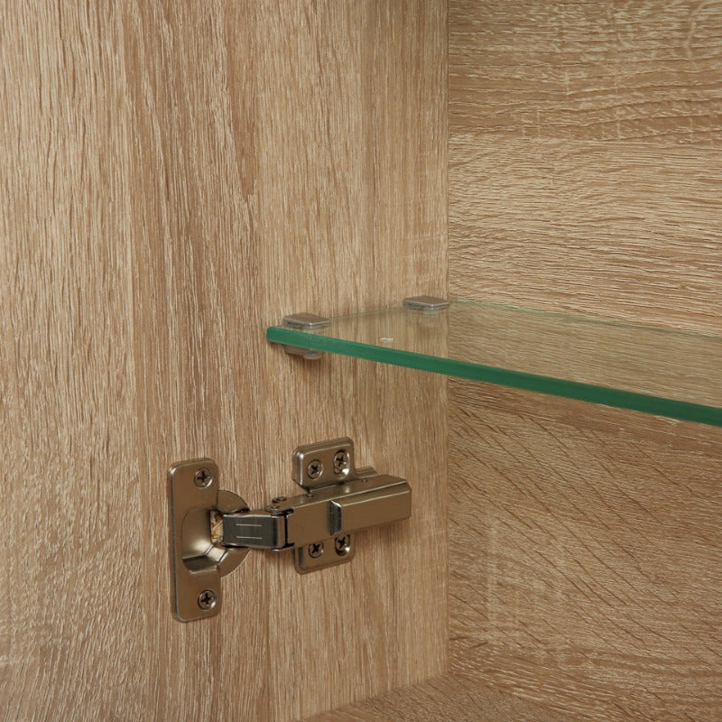 Avia 900mm Natural Oak Shaving Cabinet By Indulge® - Acqua Bathrooms