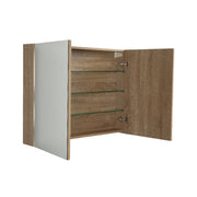 Avia 900mm Natural Oak Shaving Cabinet By Indulge® - Acqua Bathrooms